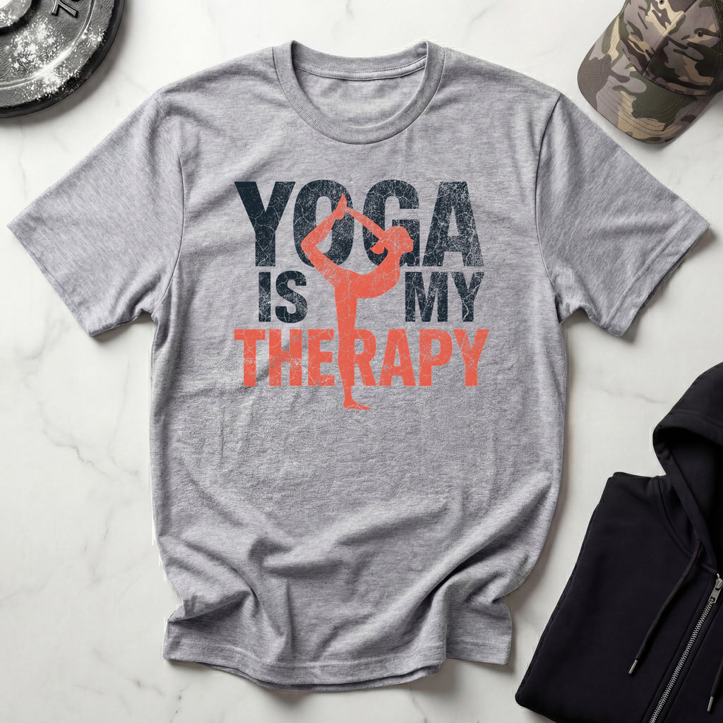 Yoga Is My Therapy Grunge Gym T-Shirt
