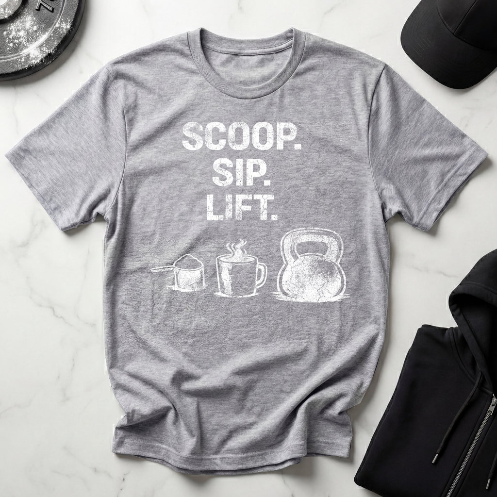 Scoop Sip Lift Dark Tee