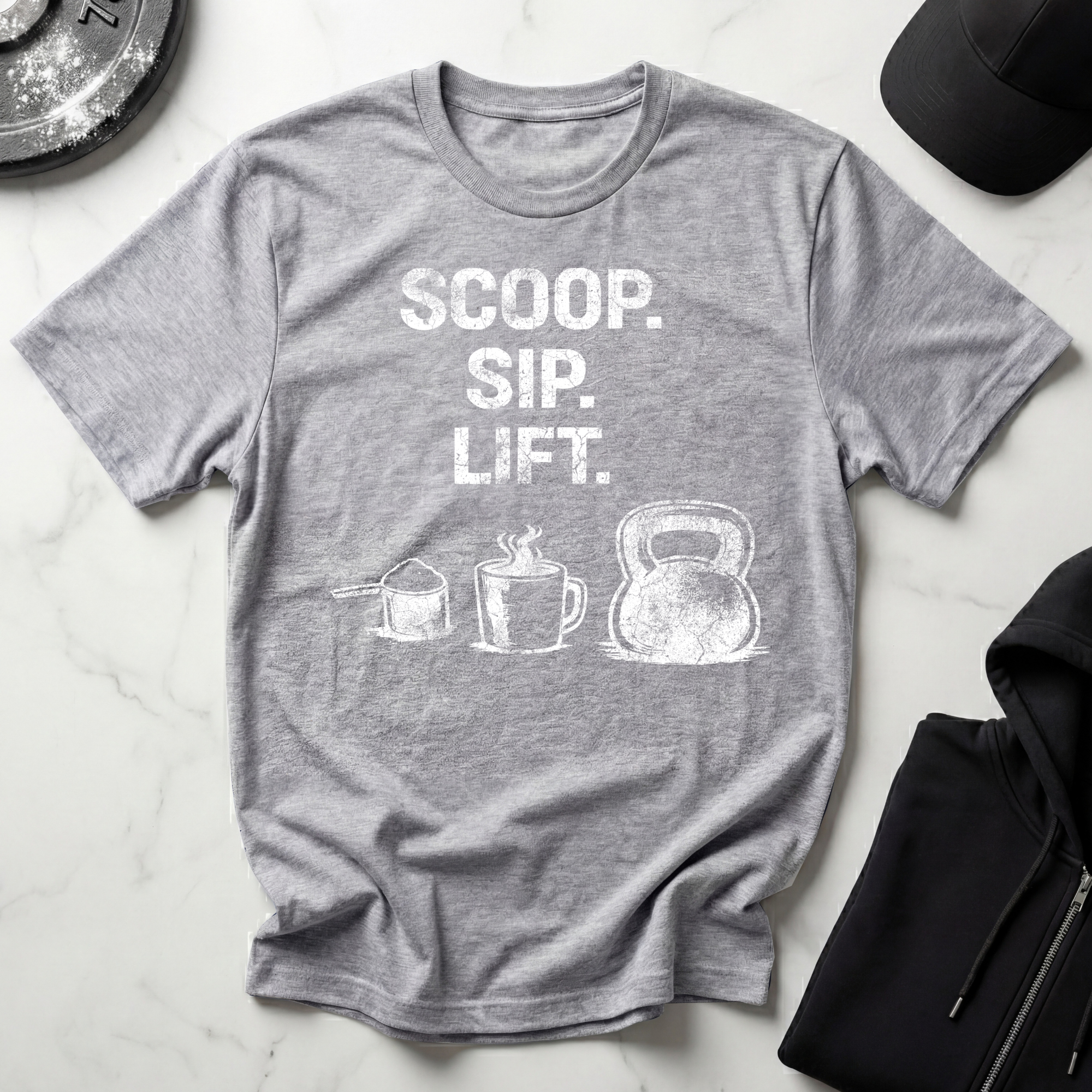 Scoop Sip Lift Dark Tee