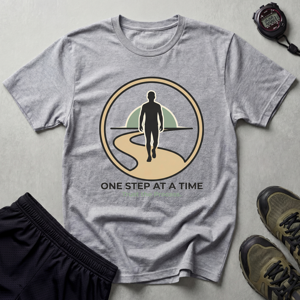 One Step At A Time Recovery Gym T-Shirt