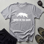 Work In The Dark White Panther Gym T-Shirt
