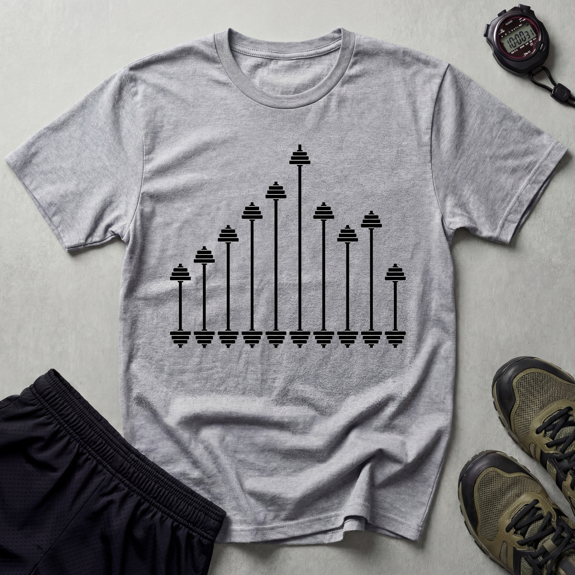Barbell Frequency Gym T-Shirt