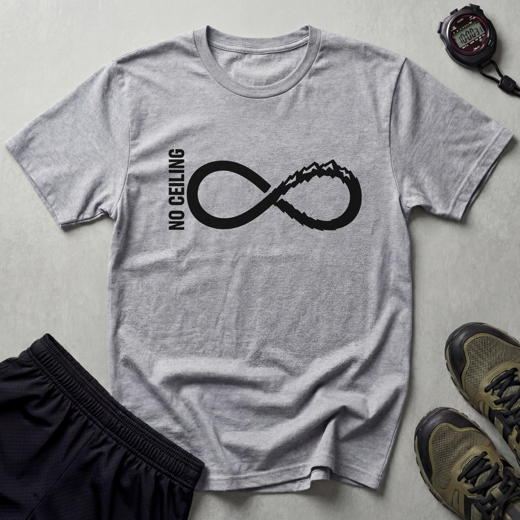 No Ceiling Infinity Rock Climbing T-Shirt