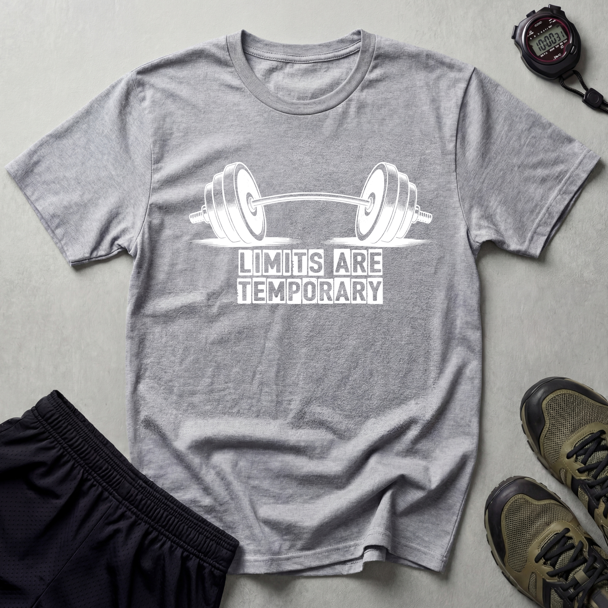 Limits Are Temporary Bodybuilding T-Shirt