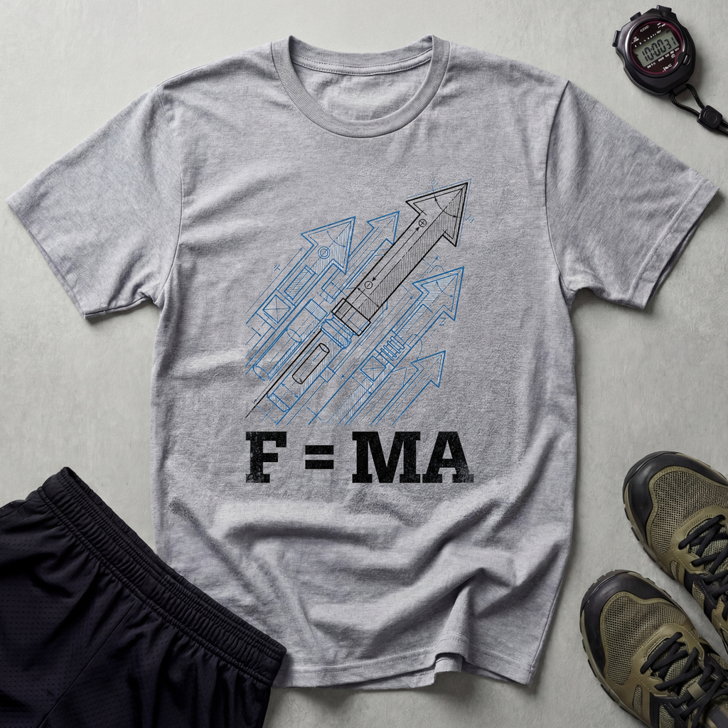 Force Equals Muscles X Attitude Gym T-Shirt