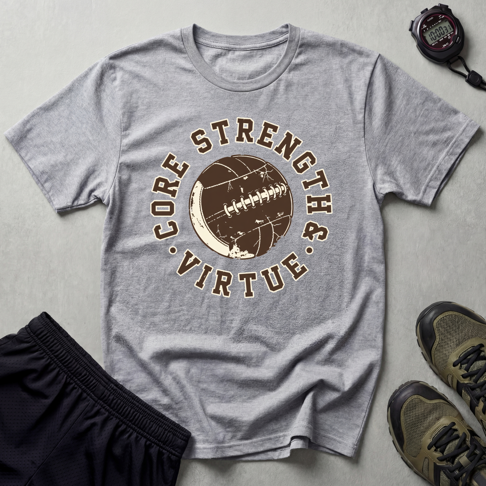 Core Strength and Virtue Gym T-Shirt