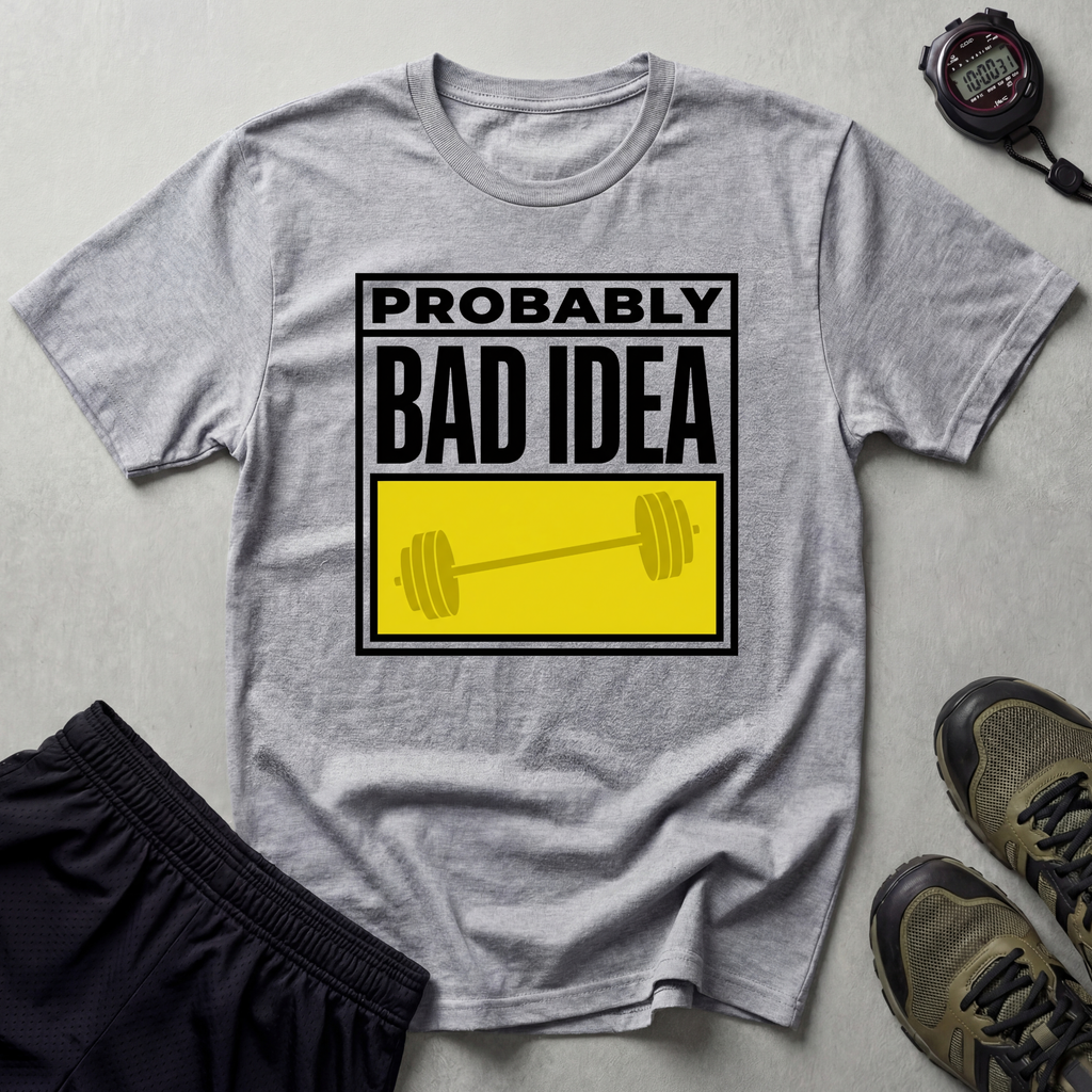 Probably A Bad Idea Weightlifting Gym T-Shirt