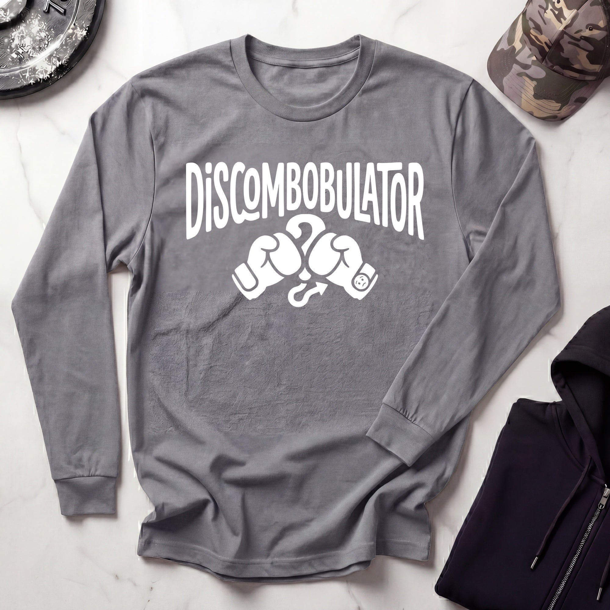 Discombobulator Boxer Long Sleeve Gym Tee