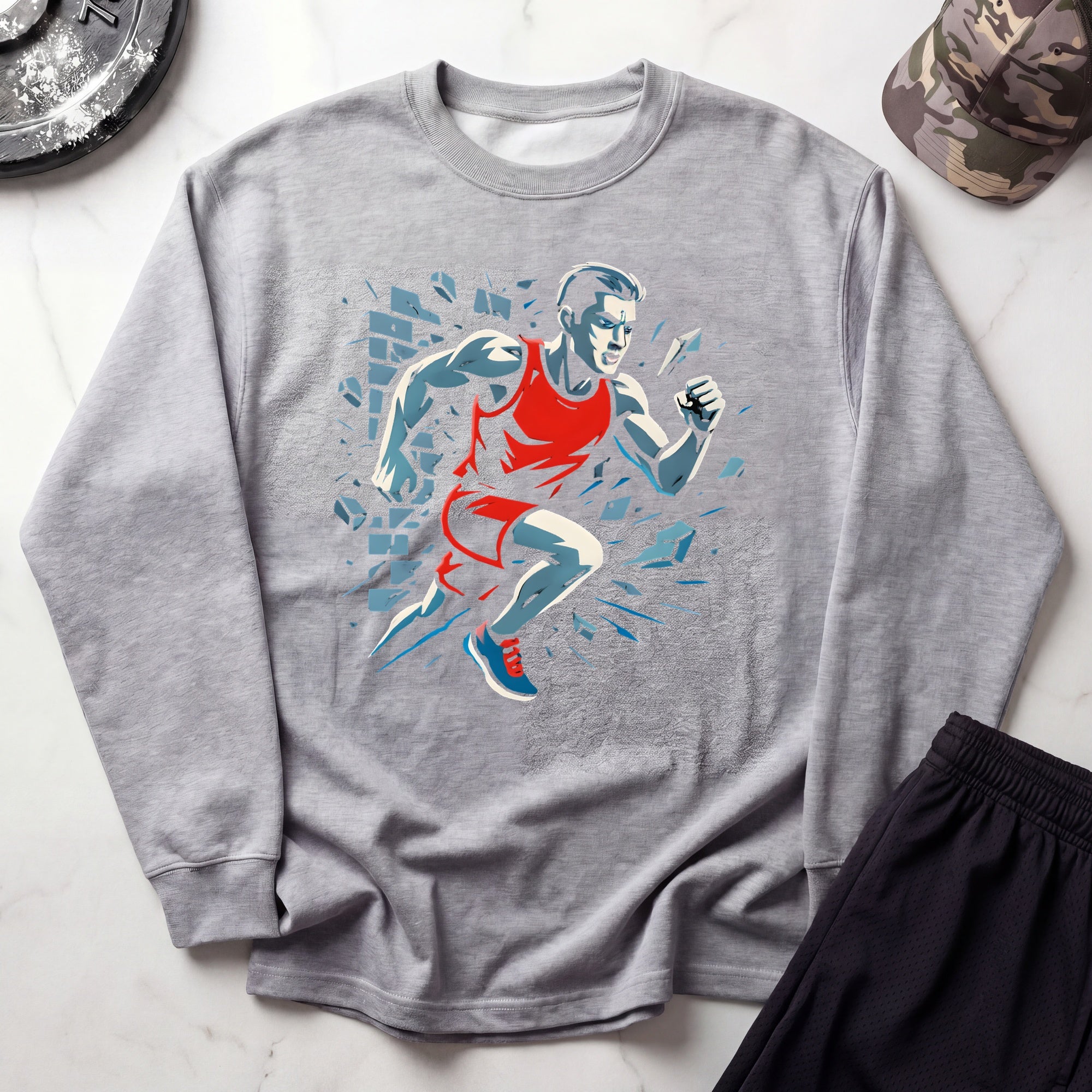 Running Breakthrough Gym Crewneck Sweatshirt