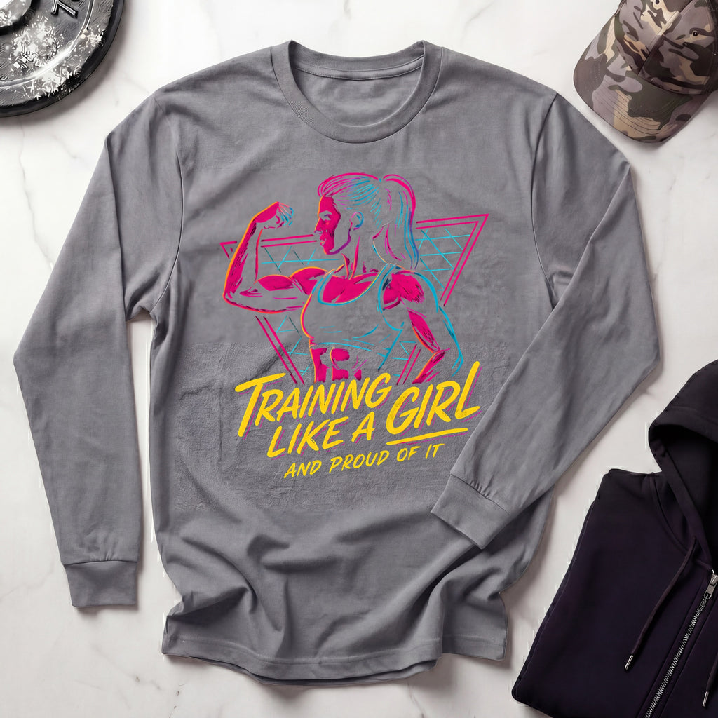 Training Like A Girl Long Sleeve Gym Tee
