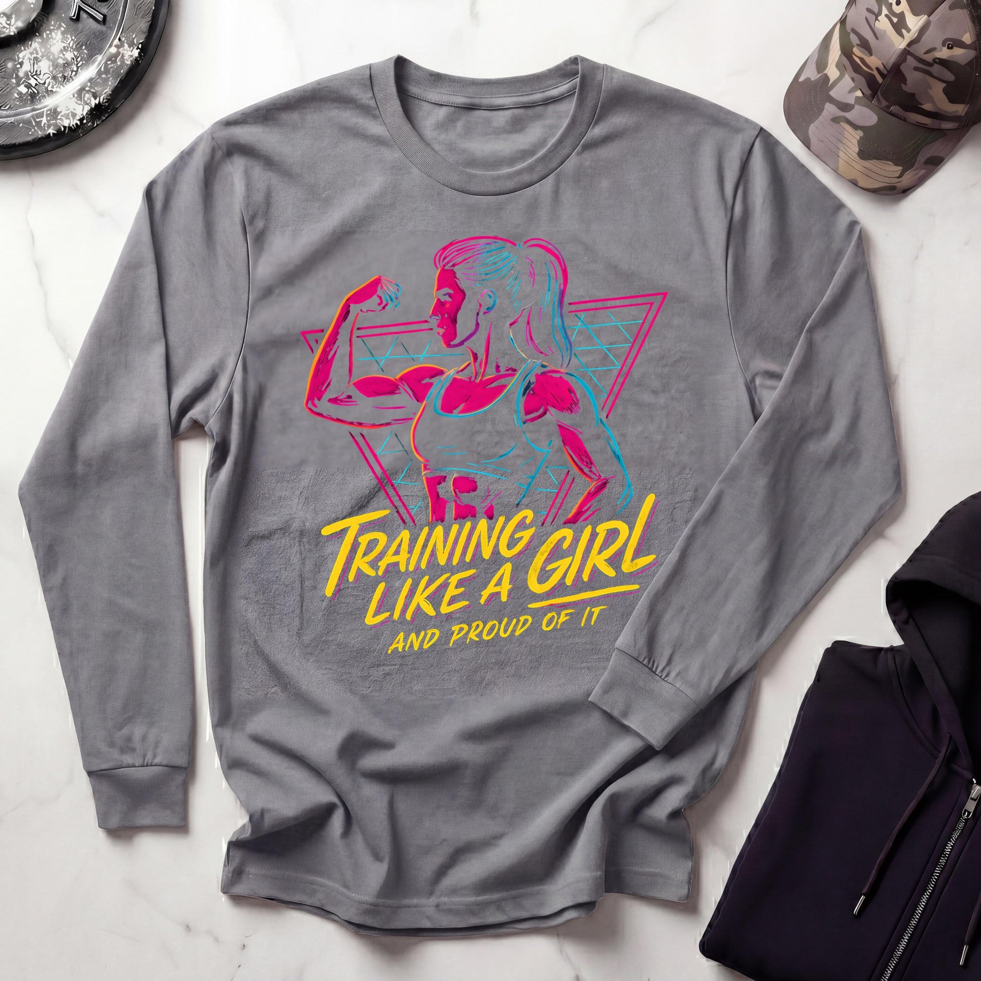 Training Like A Girl Long Sleeve Gym Tee