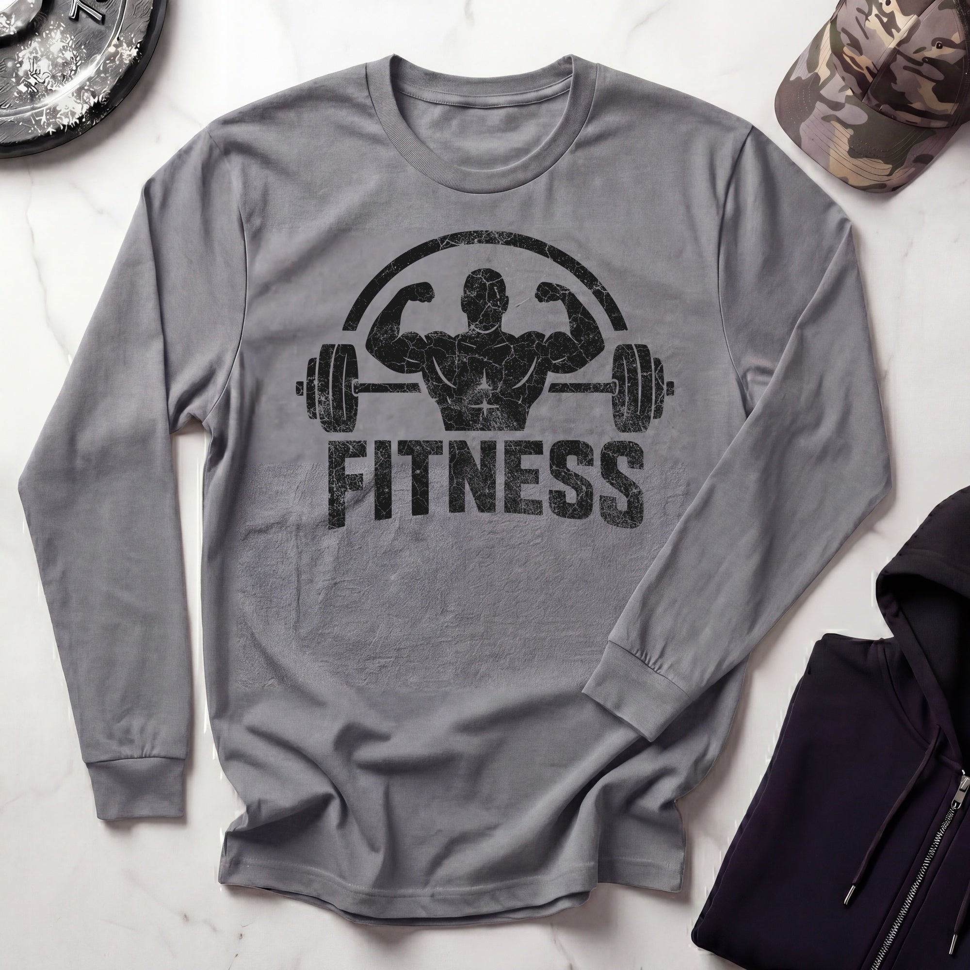 Weightlifting Fitness Long Sleeve Gym Tee