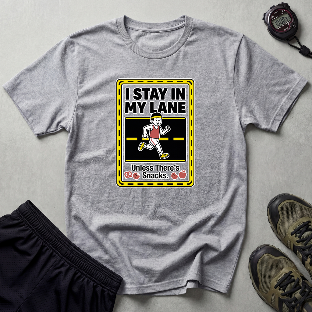 I Stay In My Lane Running Gym T-Shirt