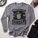Coffee and Discipline Long Sleeve Gym Tee