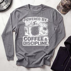 Coffee and Discipline Vintage Long Sleeve Gym Tee