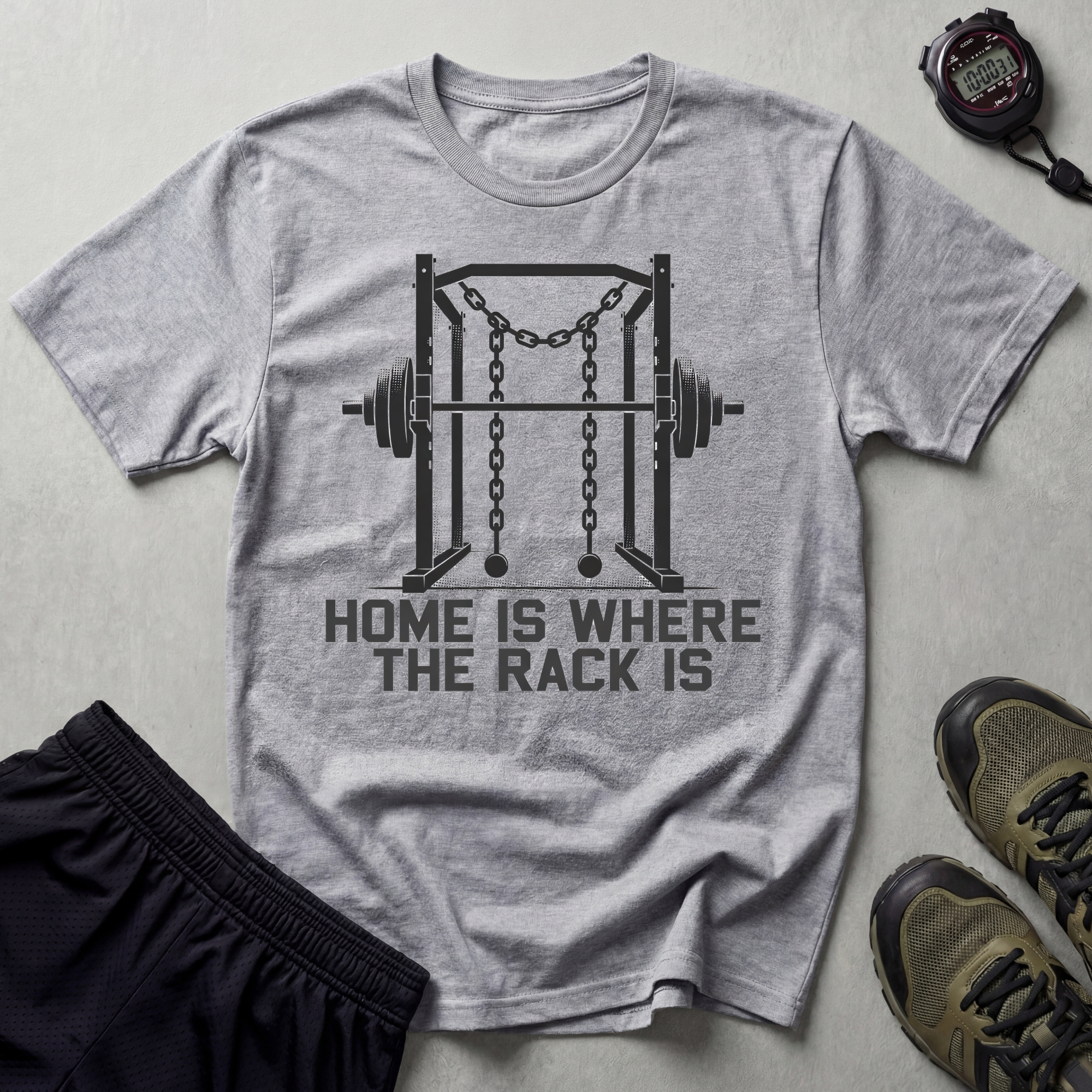 Home Is Where The Rack Is Gymwear T-Shirt