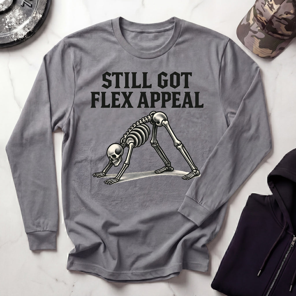 Flex Skeletal Long Sleeve Gym Tee