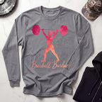 Barbell Barbie Long Sleeve Gym Tee