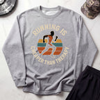 Running Therapy Cozy Gym Crewneck Sweatshirt