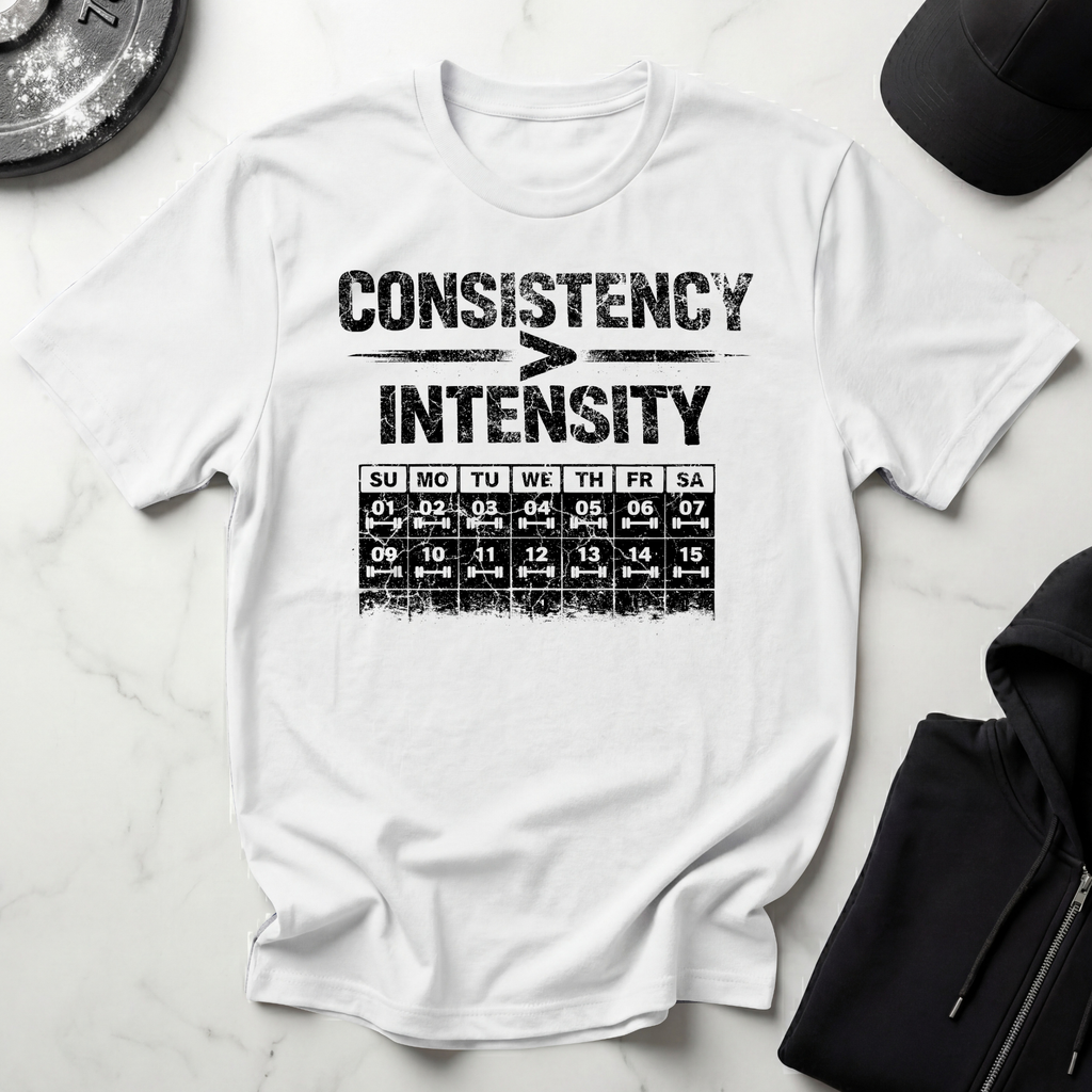 Consistency Over Intensity Light Tee