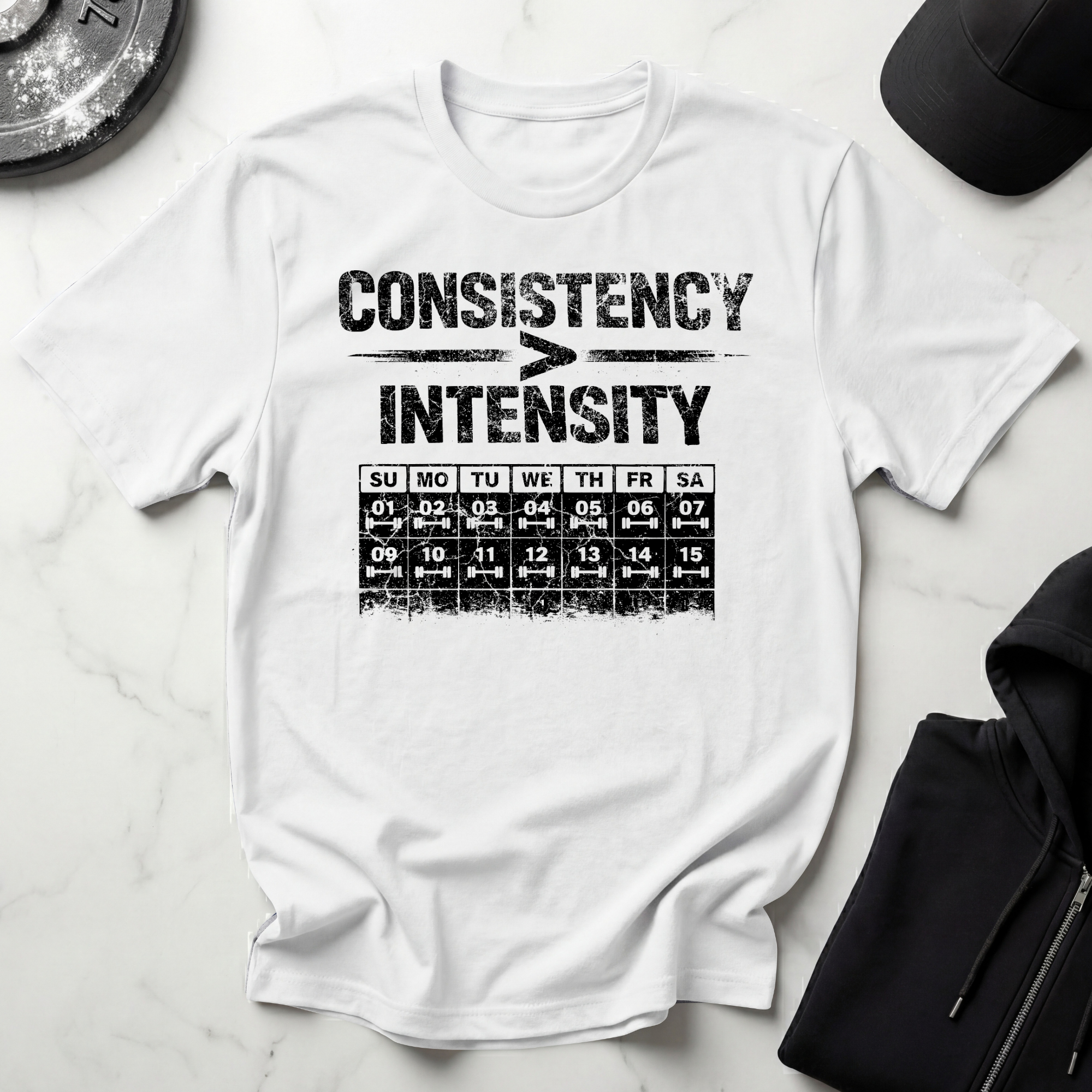 Consistency Over Intensity Light Tee