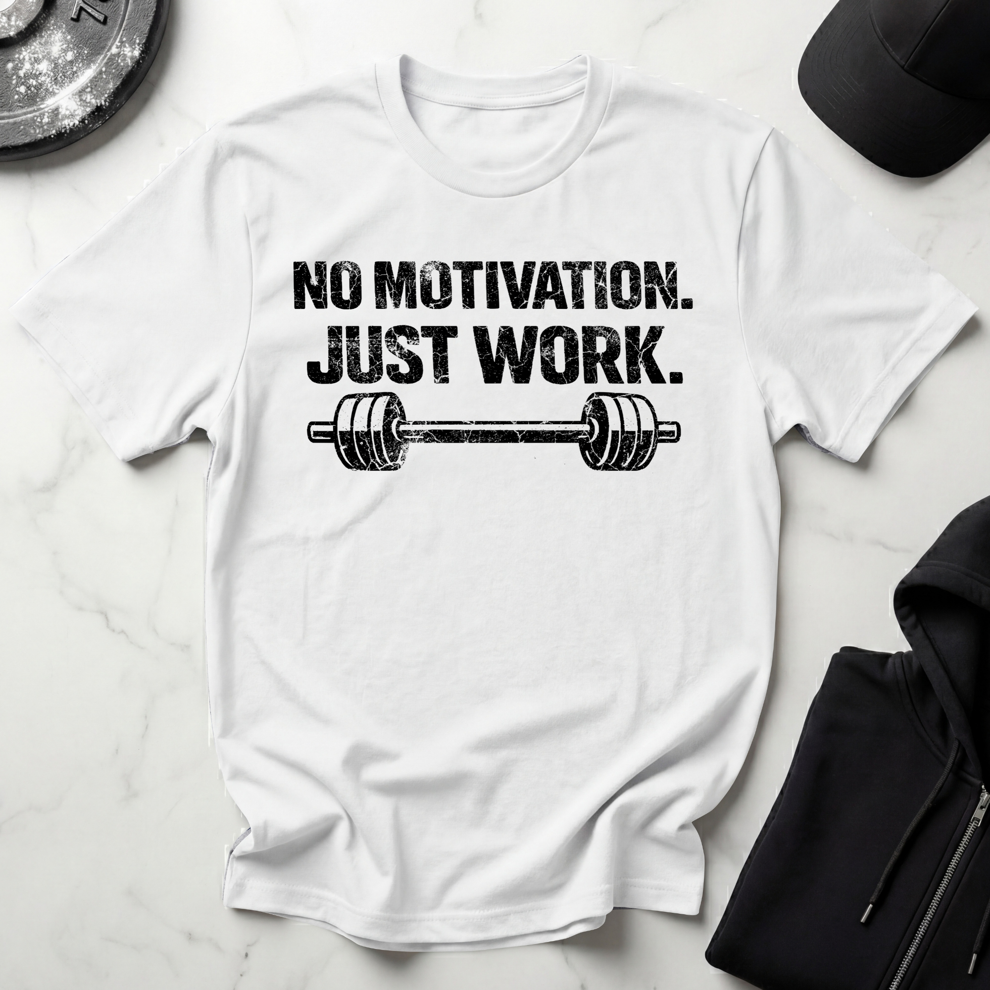 No Motivation Just Work Light Tee