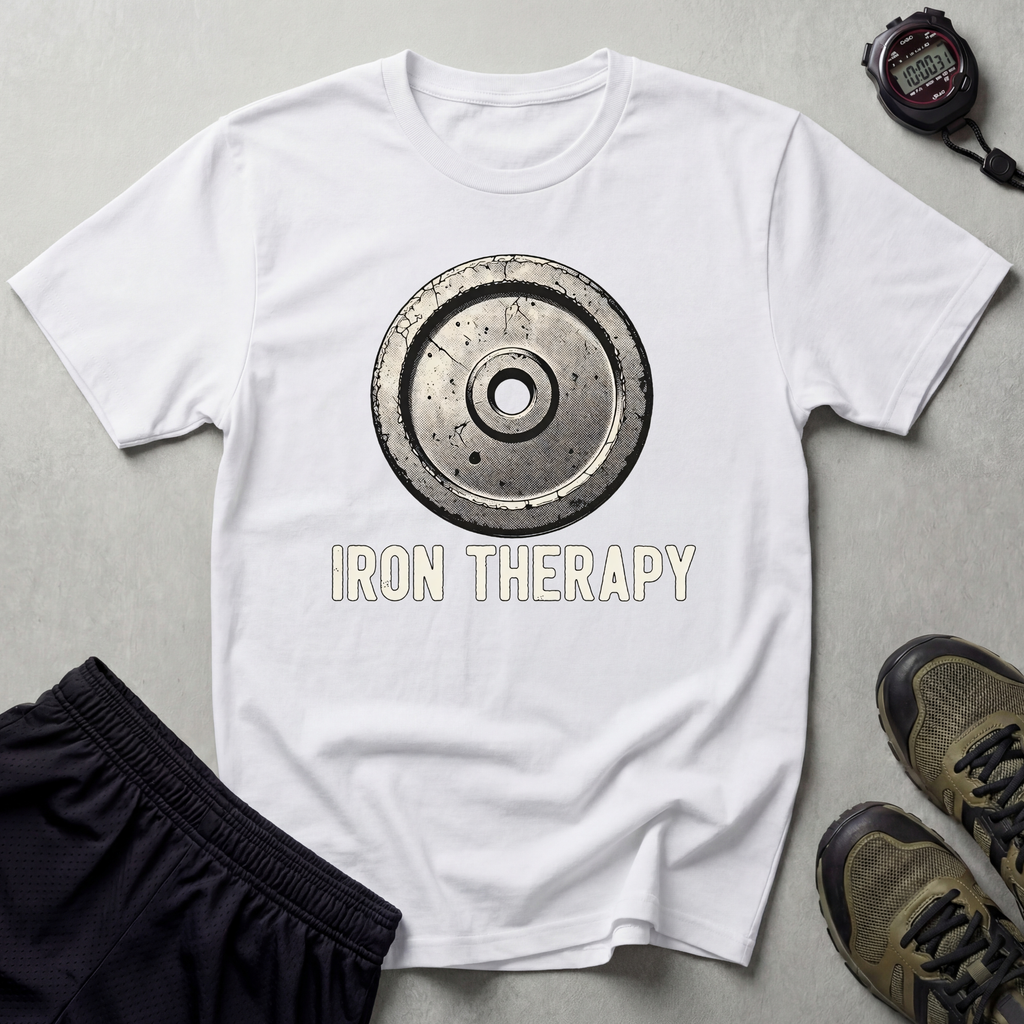 Iron Therapy Weightlifting Gym T-Shirt