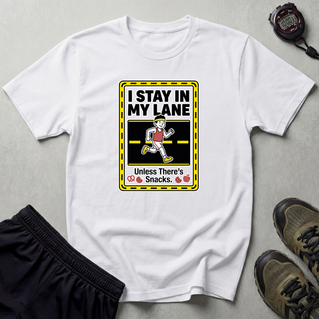 I Stay In My Lane Running Gym T-Shirt