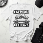 Eat Meat Lift Heavy Light Tee