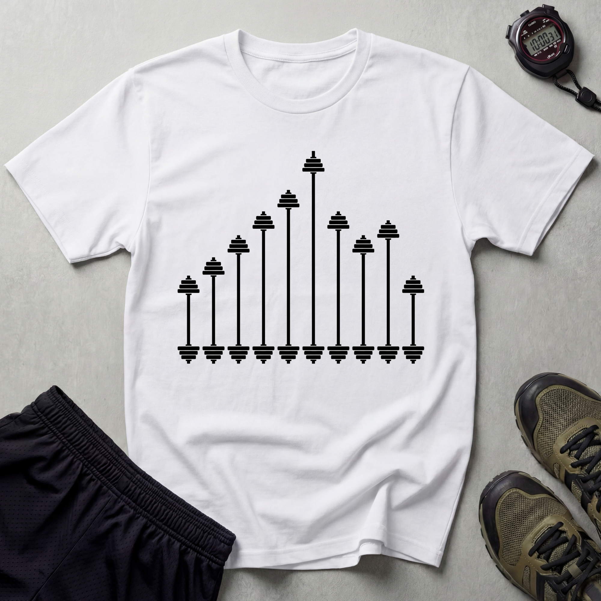 Barbell Frequency Gym T-Shirt