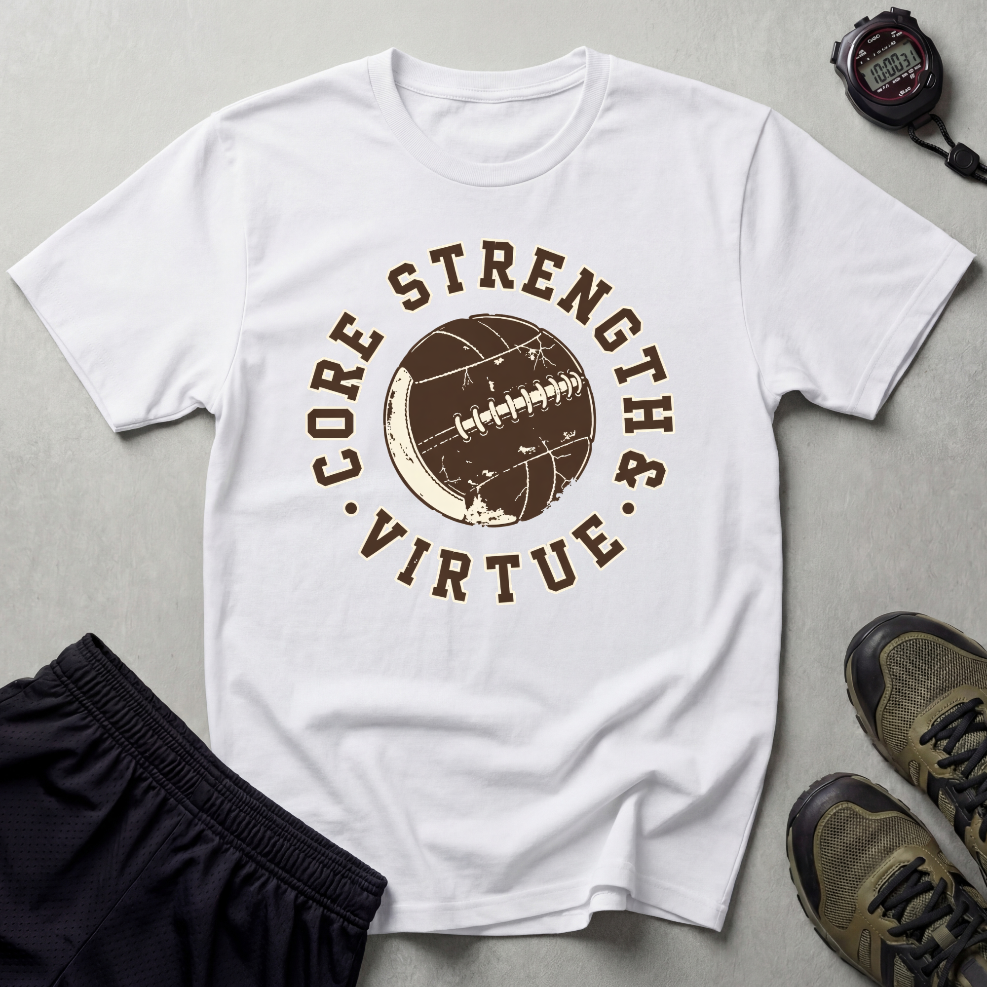 Core Strength and Virtue Gym T-Shirt
