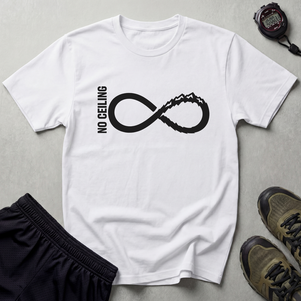 No Ceiling Infinity Rock Climbing T-Shirt