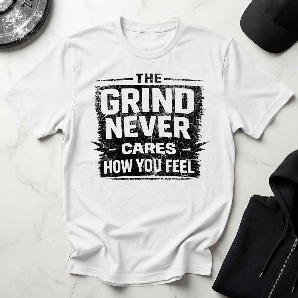 The Grind Never Cares Light Tee