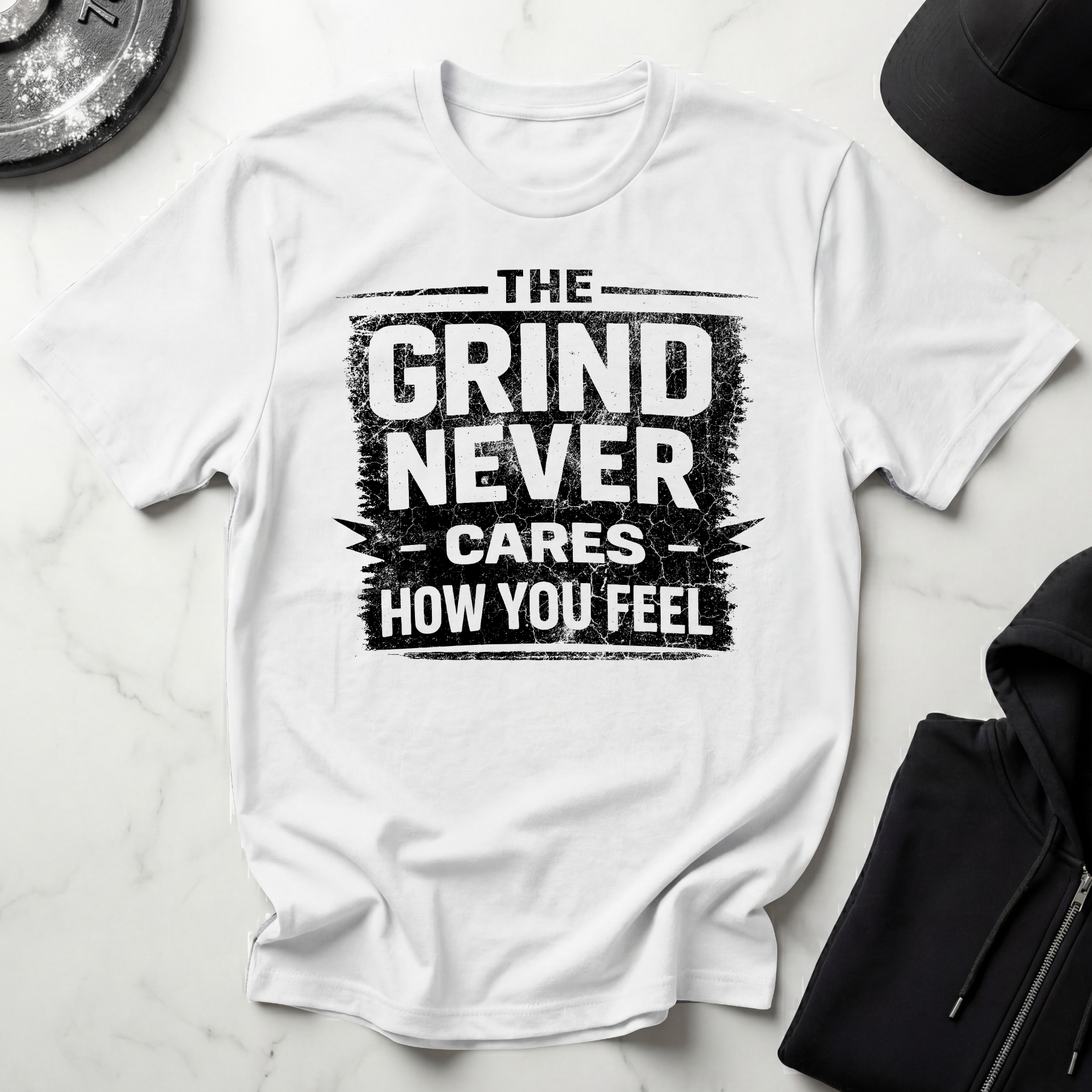 The Grind Never Cares Light Tee