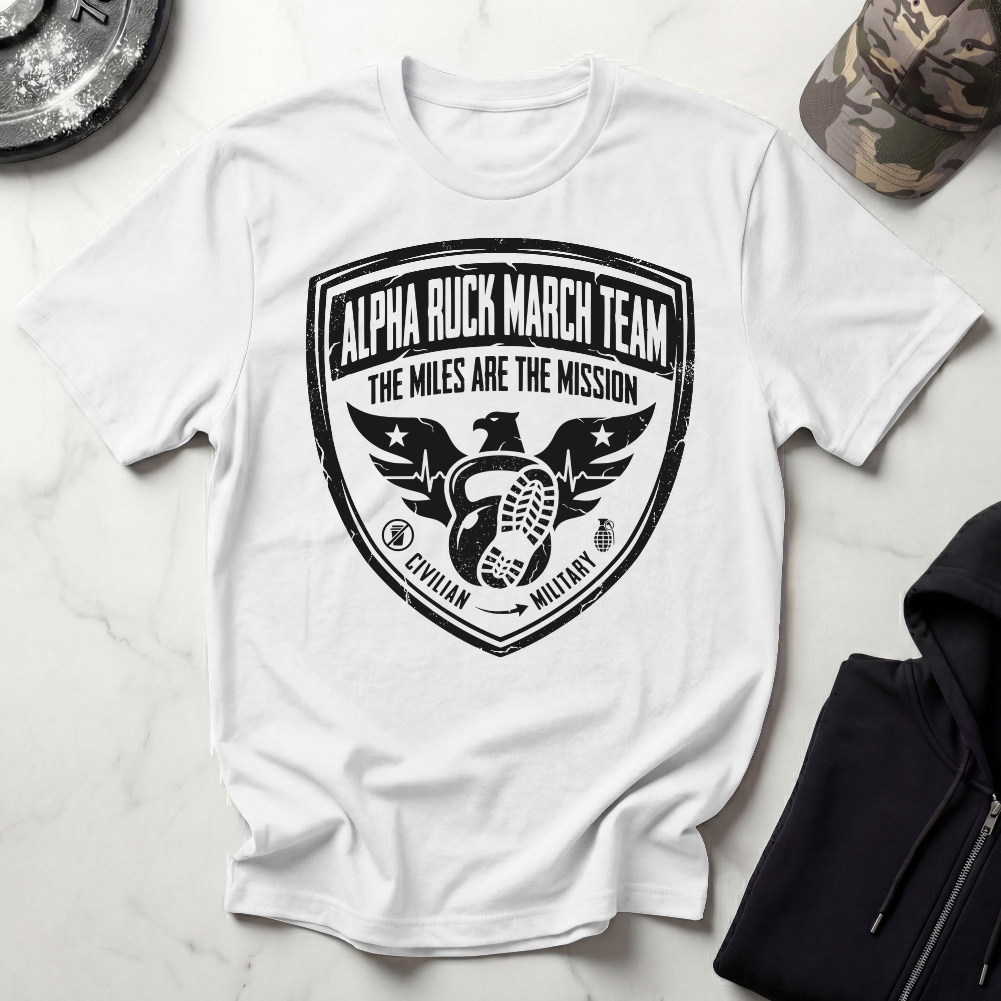 Alpha Ruck March Team Vintage Gym T-Shirt