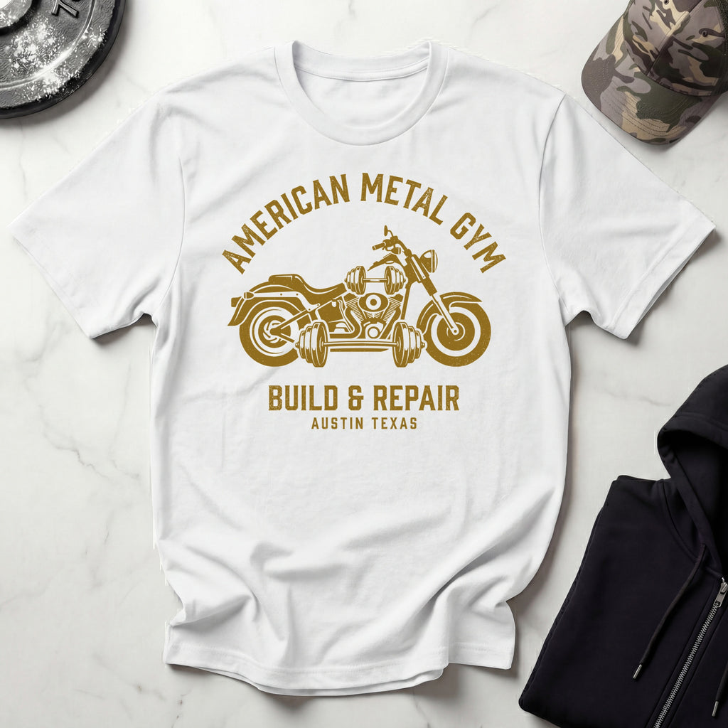 American Metal Build and Repair Vintage Gym T-Shirt