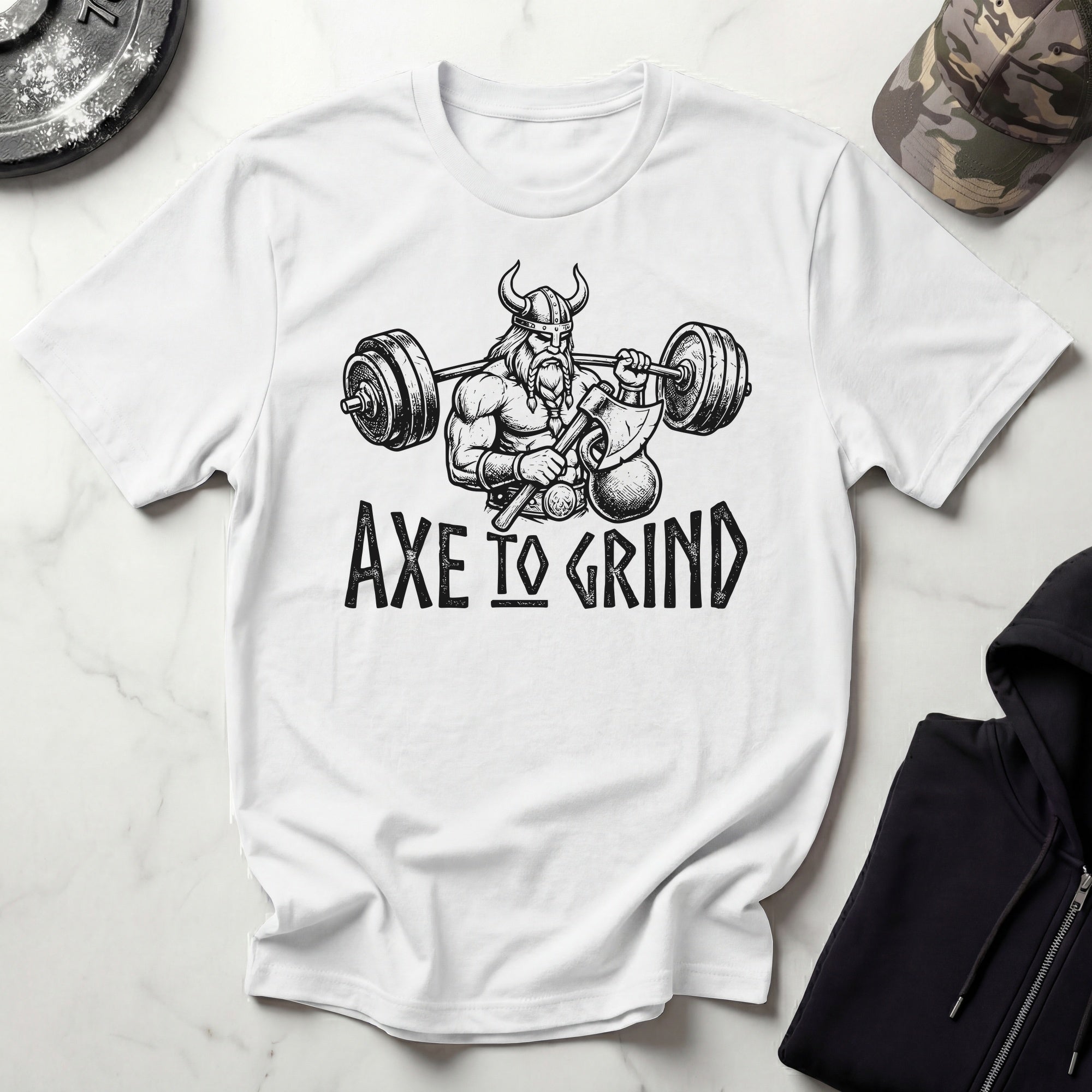 Axe To Grind Viking Graphic Gym T-Shirt