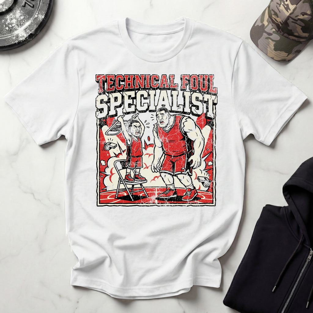 Basketball Technical Foul Specialist Vintage Gym T-Shirt