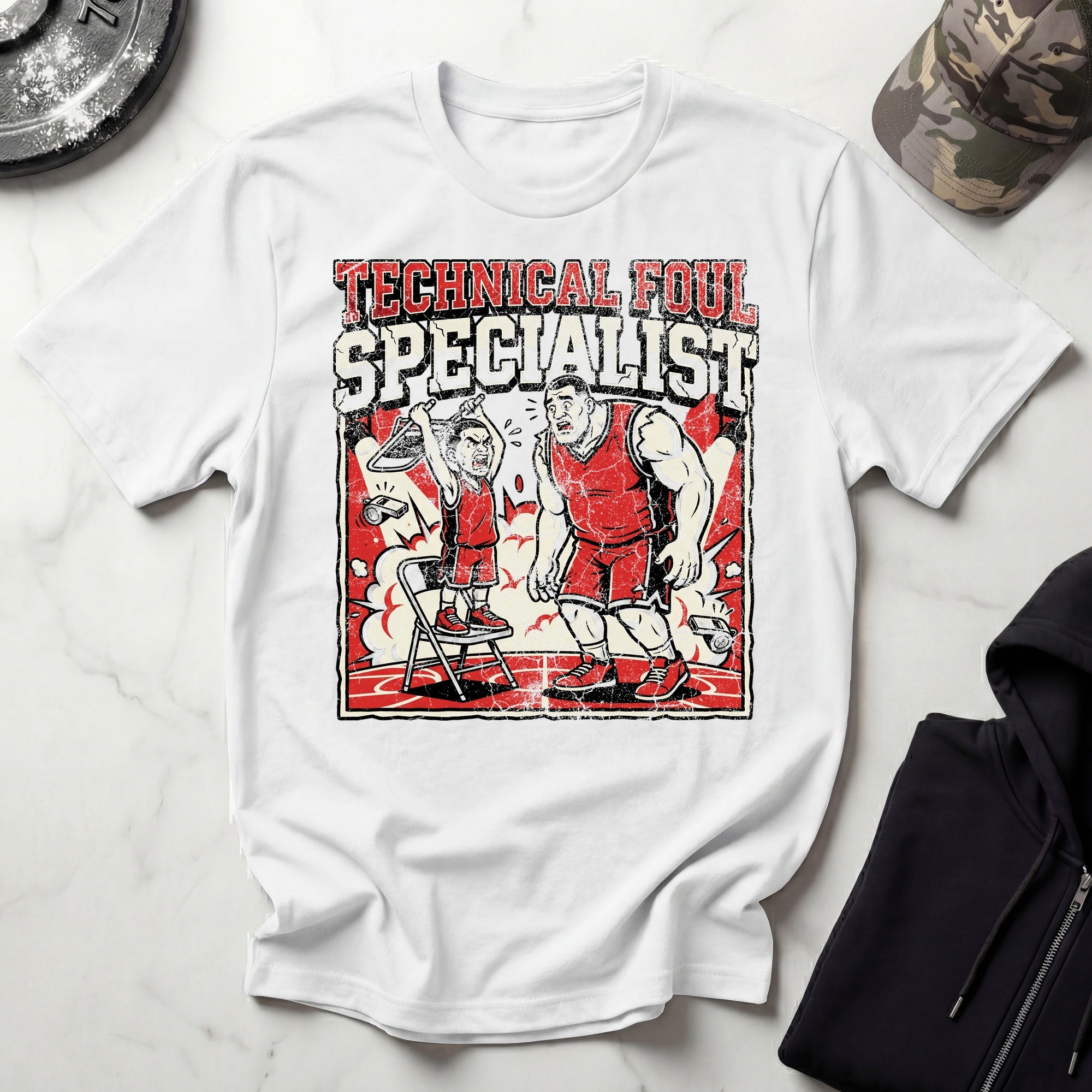 Basketball Technical Foul Specialist Vintage Gym T-Shirt