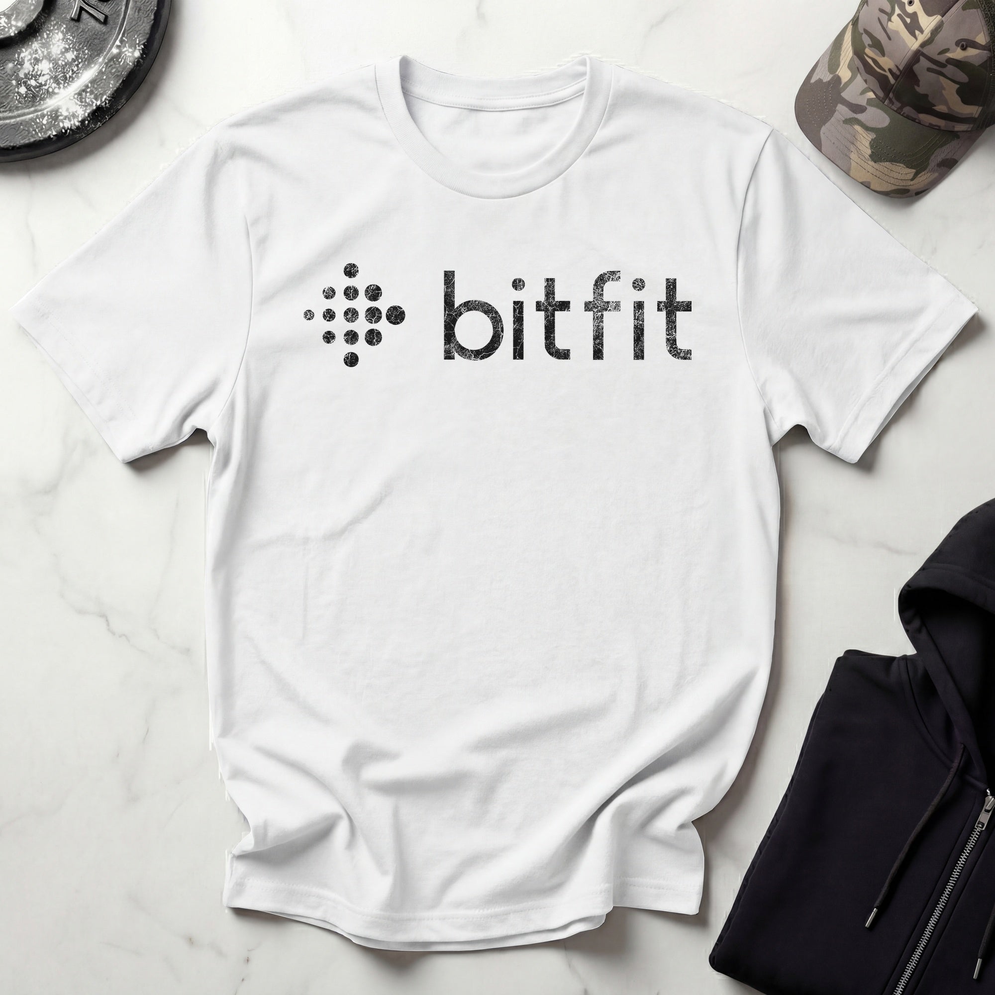 Bit Fit Graphic Vintage Gym T-Shirt