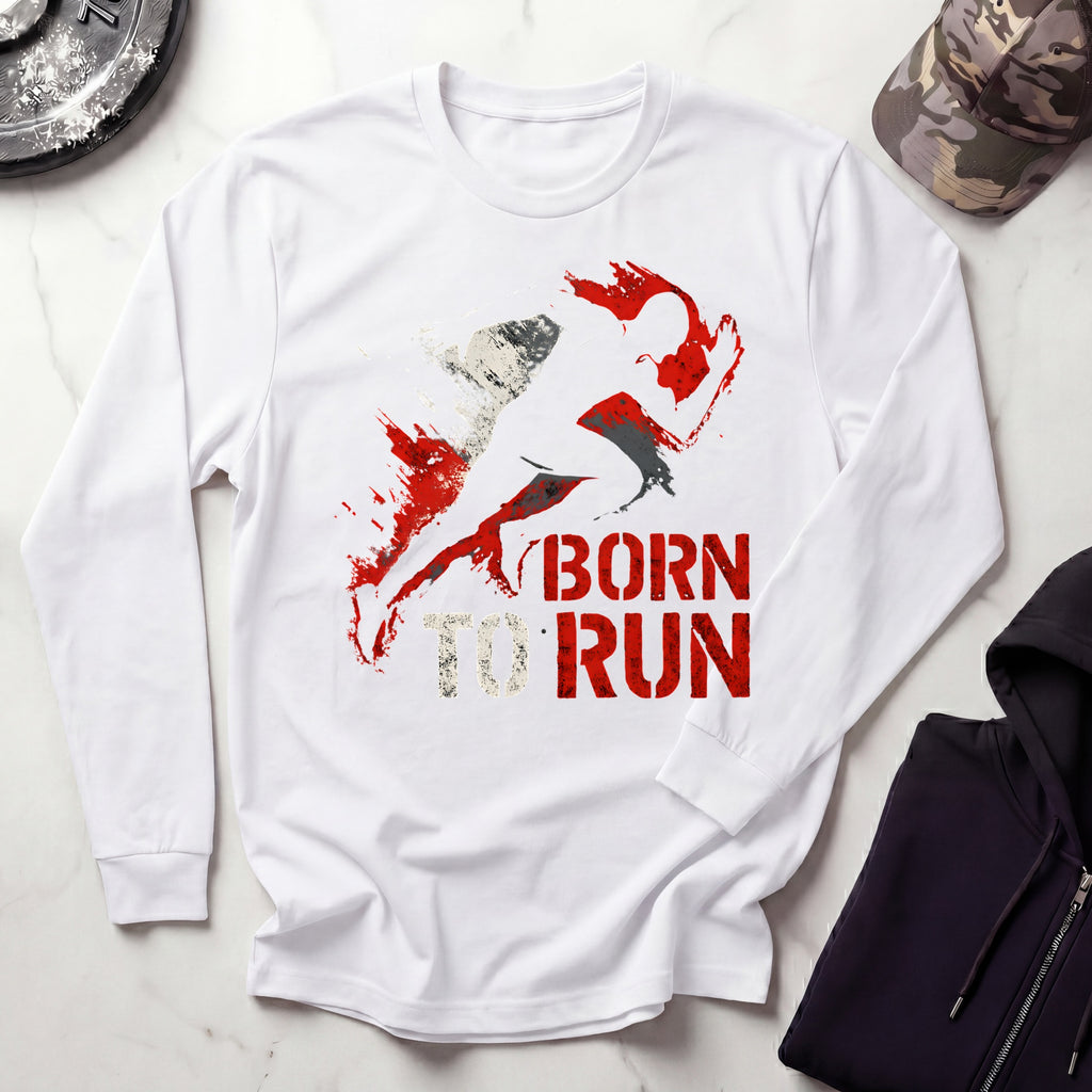 Born To Run Graphic Long Sleeve Tee