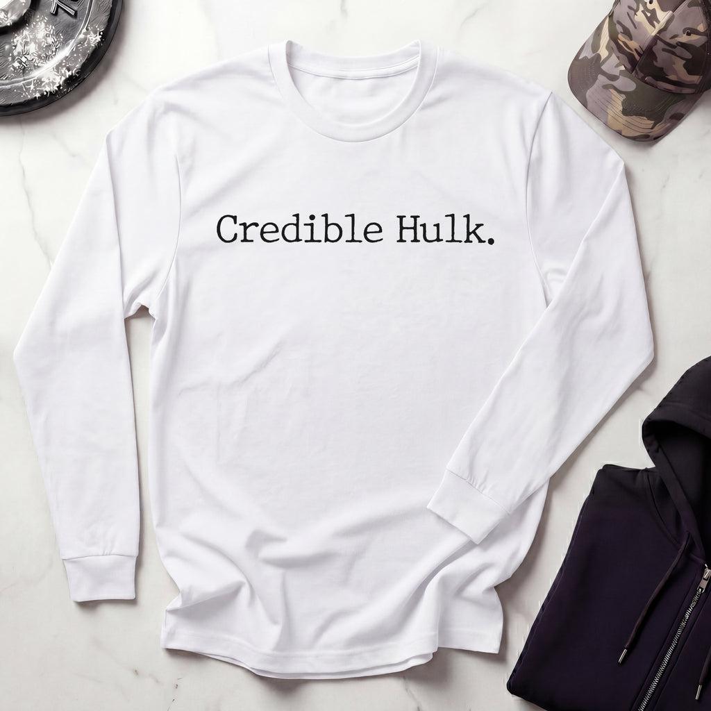 Credible Hulk Retro Long Sleeve Gym Tee