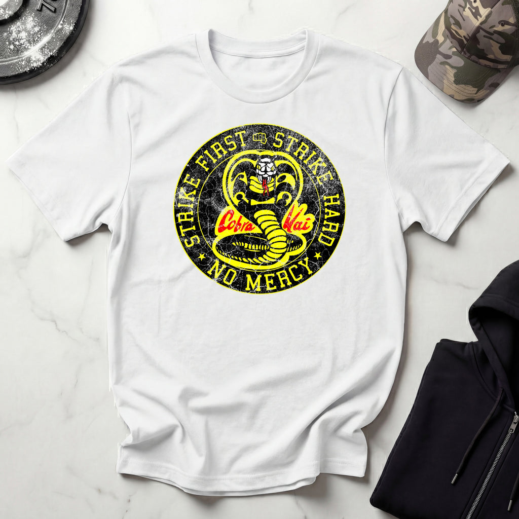 Cobra Kai Strike First Dojo Vintage Gym T-Shirt