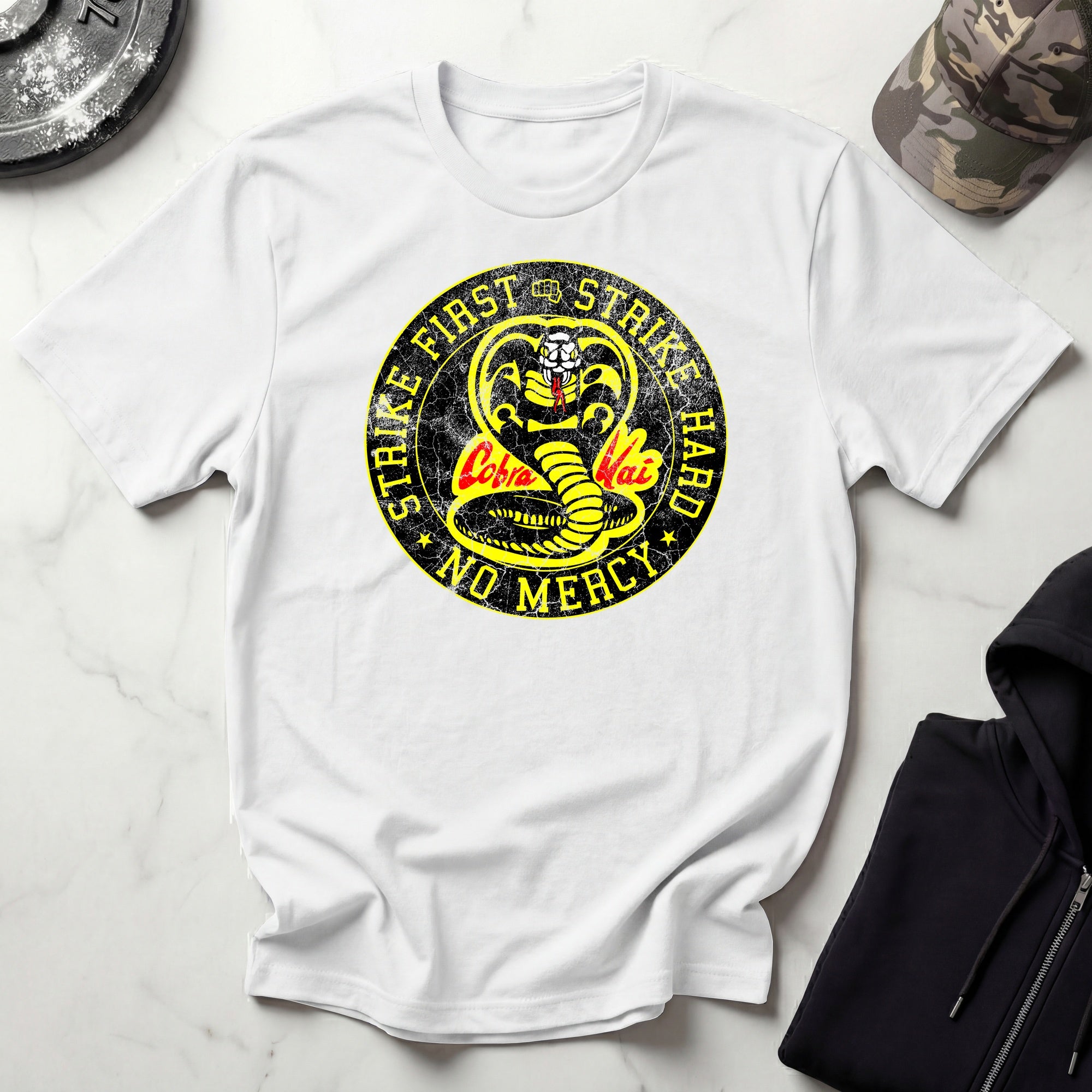 Cobra Kai Strike First Dojo Vintage Gym T-Shirt