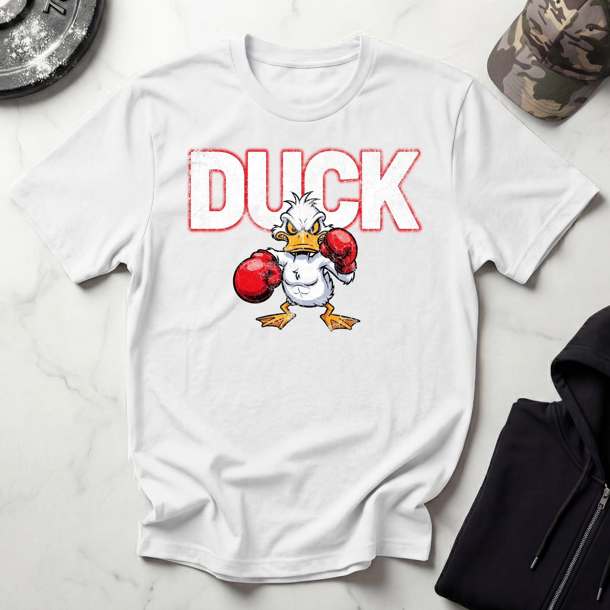 DUCK Boxer Graphic Vintage Gym T-Shirt