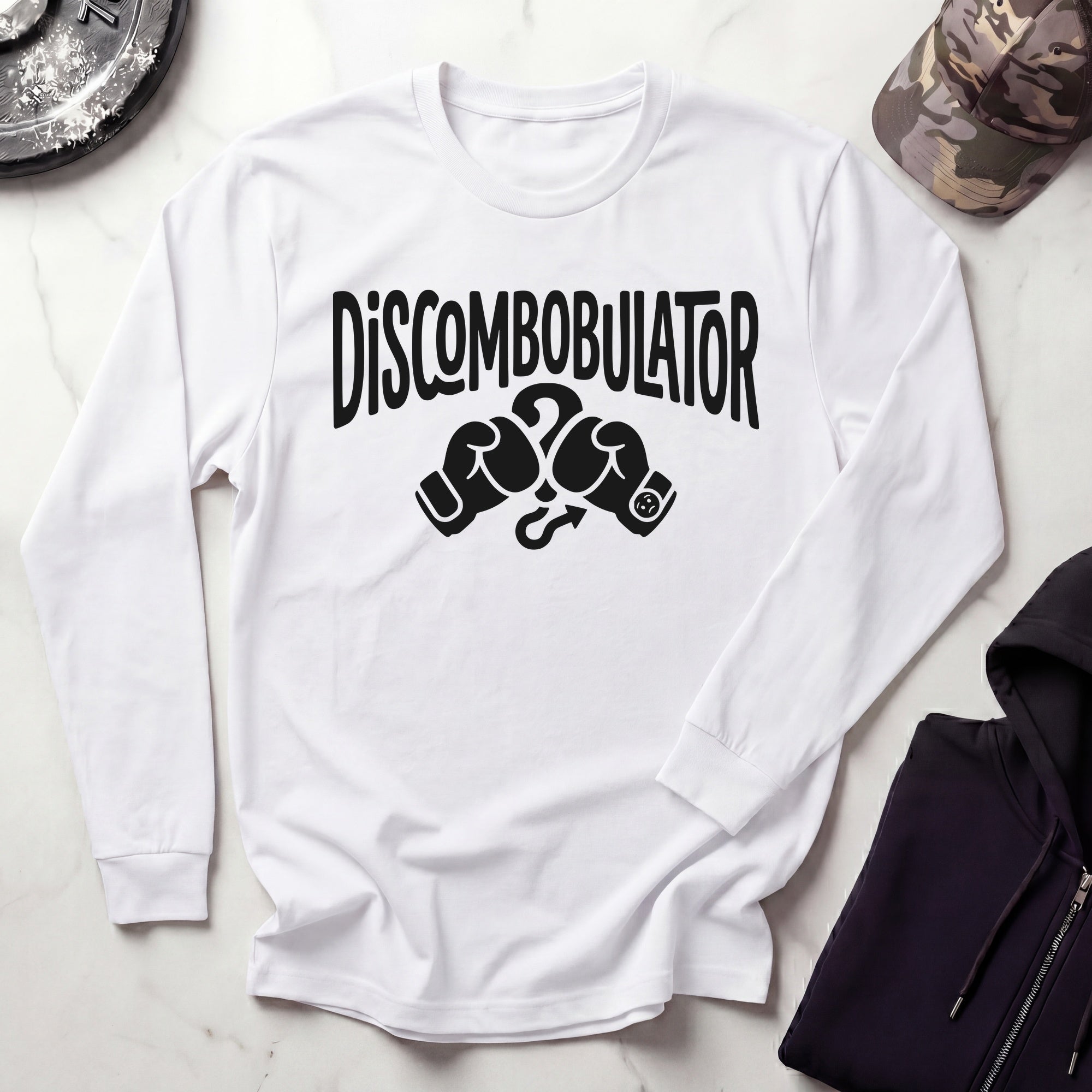 Discombobulator Boxer Long Sleeve Gym Tee