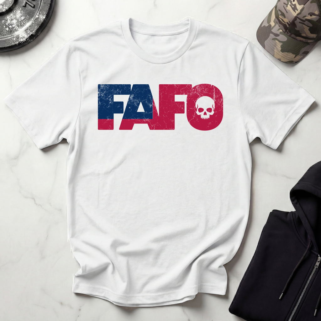 FAFO Skull Vintage Grunge Gym T-Shirt