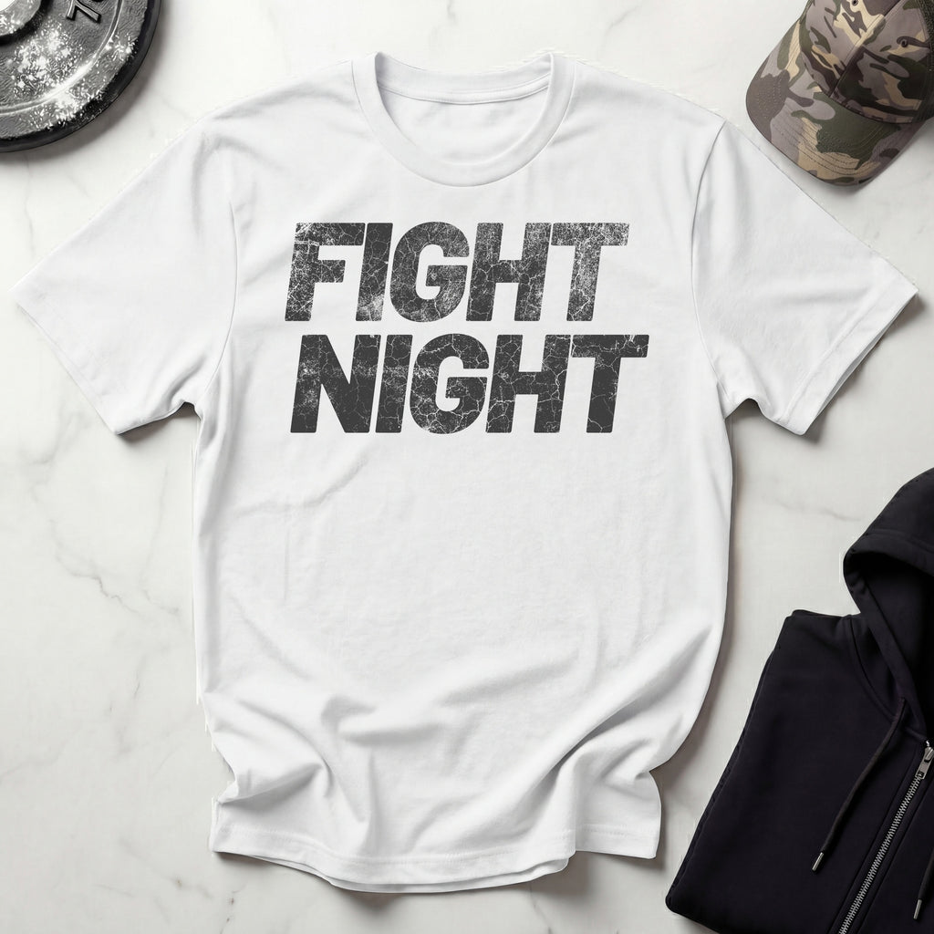 Fight Night MMA Grunge Vintage Gym T-Shirt