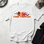 Fire Fighter Graphic Retro Gym T-Shirt