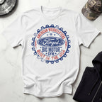 Forged In The USA Badge Vintage Gym T-Shirt